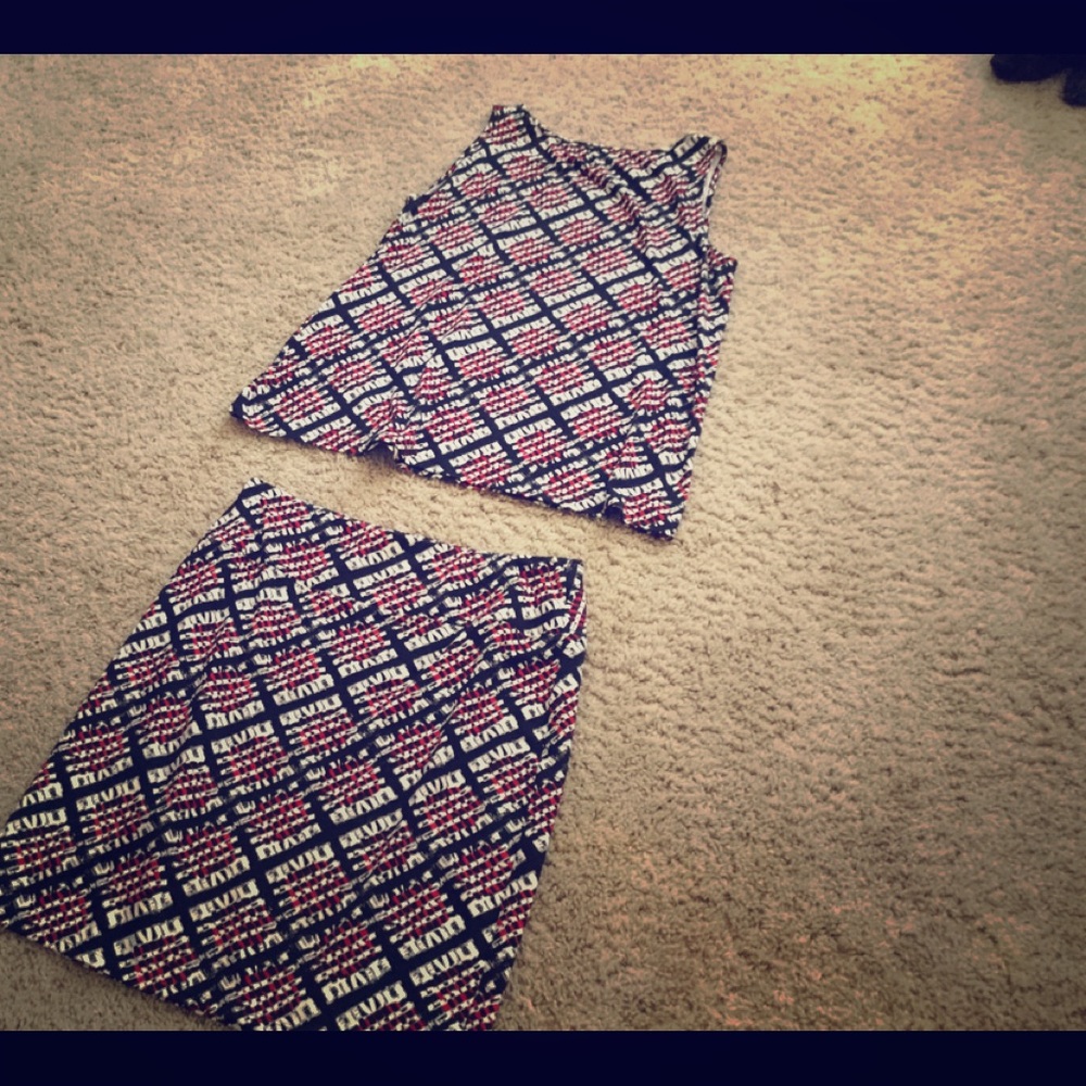 JJill pencil skirt & matching top